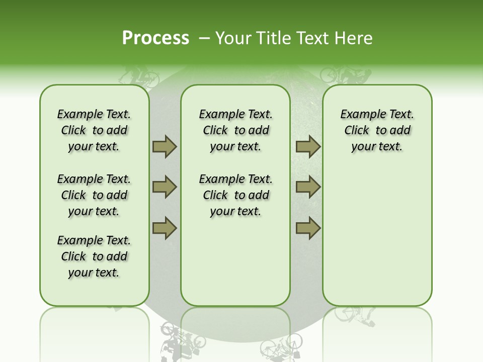 People Relaxing Bicycle PowerPoint Template
