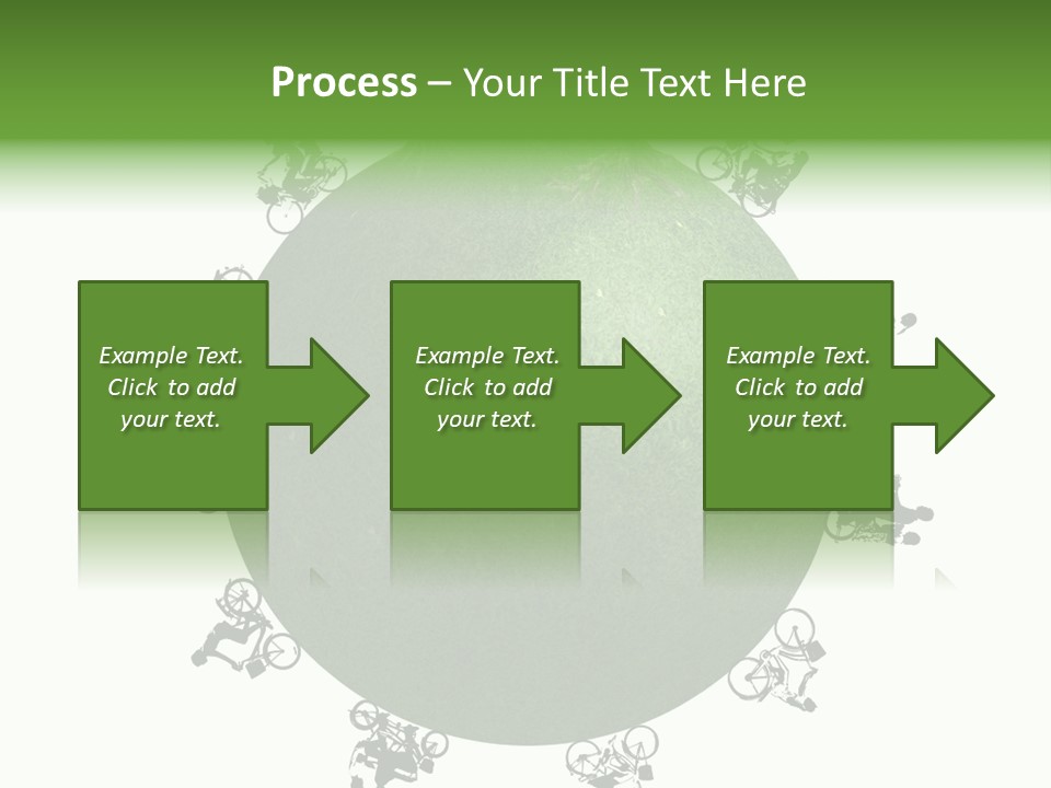 People Relaxing Bicycle PowerPoint Template