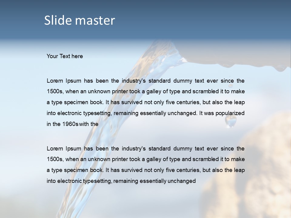 Serene Drop Sun PowerPoint Template