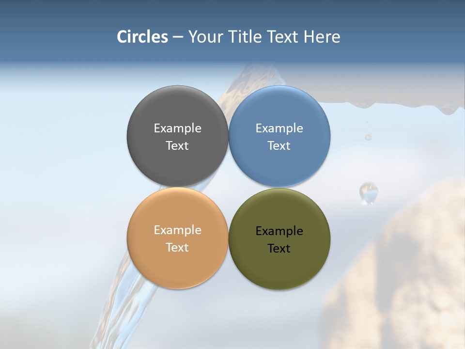 Serene Drop Sun PowerPoint Template