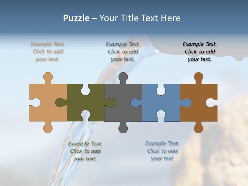 Serene Drop Sun PowerPoint Template