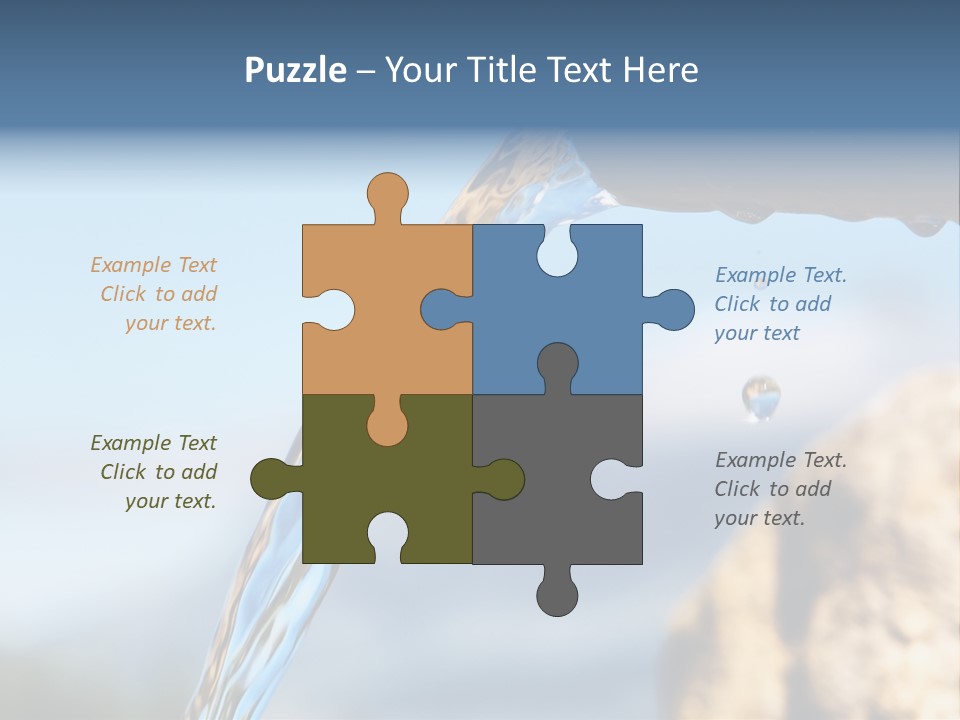 Serene Drop Sun PowerPoint Template