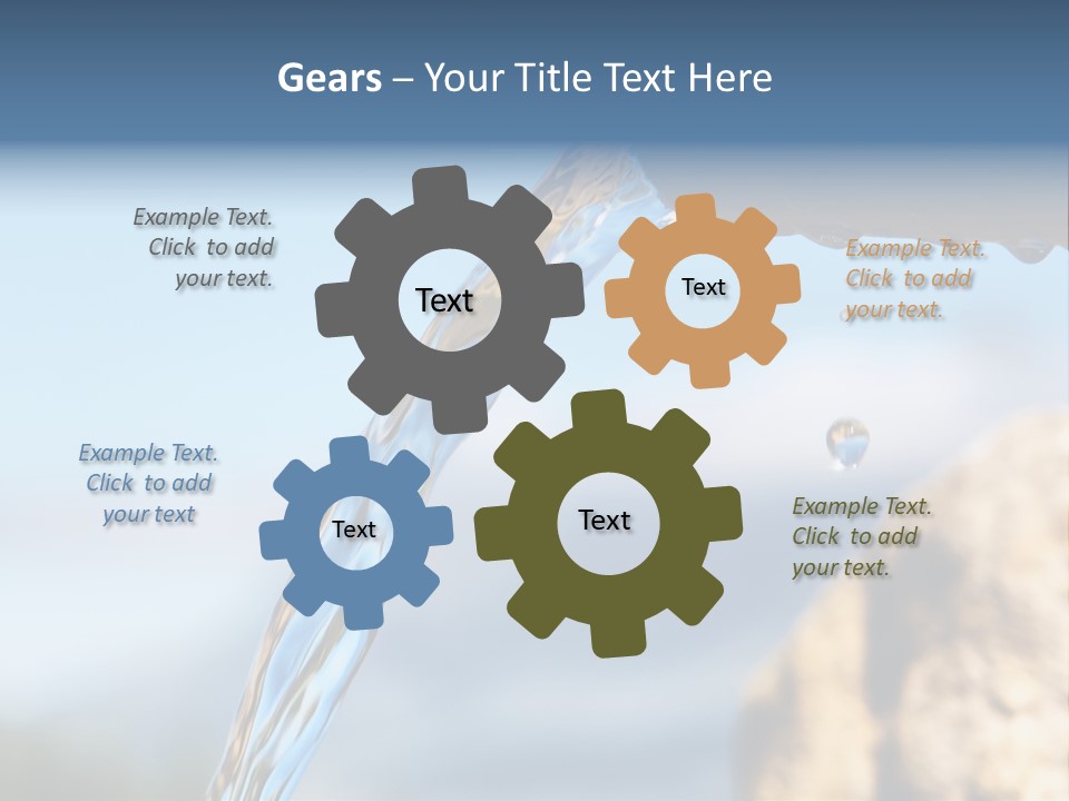 Serene Drop Sun PowerPoint Template