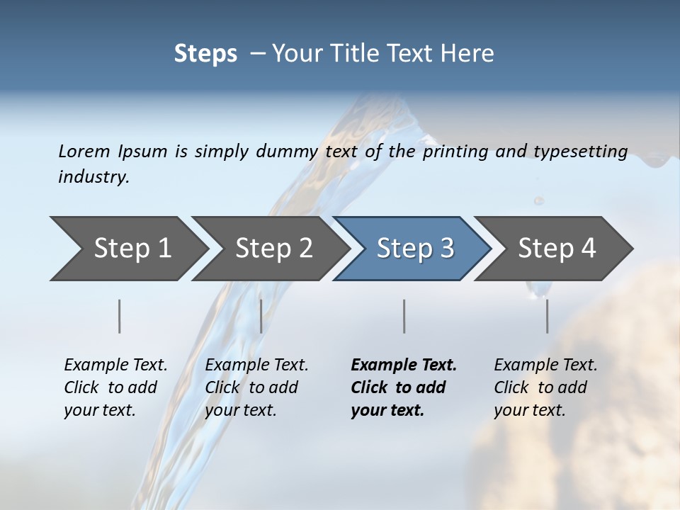 Serene Drop Sun PowerPoint Template