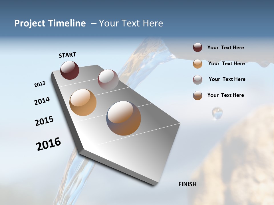 Serene Drop Sun PowerPoint Template