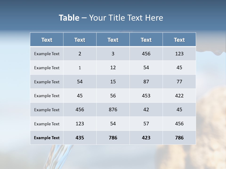 Serene Drop Sun PowerPoint Template