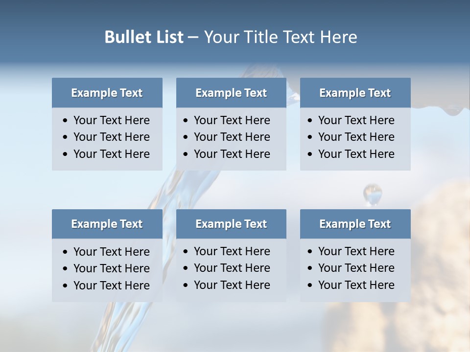 Serene Drop Sun PowerPoint Template