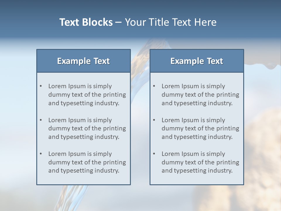 Serene Drop Sun PowerPoint Template