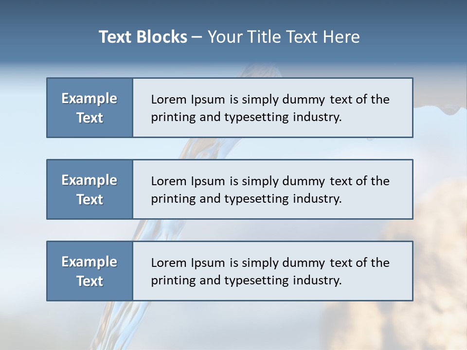 Serene Drop Sun PowerPoint Template