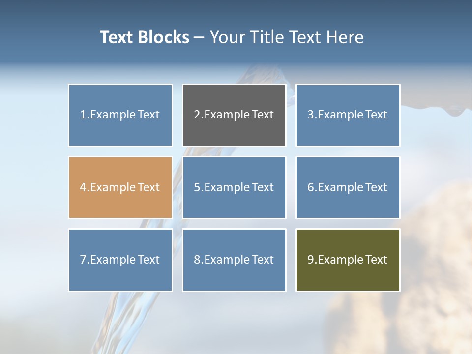 Serene Drop Sun PowerPoint Template