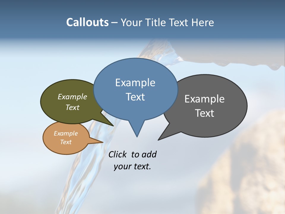 Serene Drop Sun PowerPoint Template