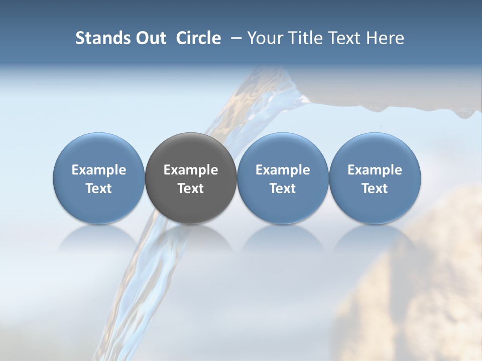 Serene Drop Sun PowerPoint Template