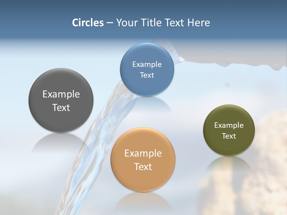 Serene Drop Sun PowerPoint Template