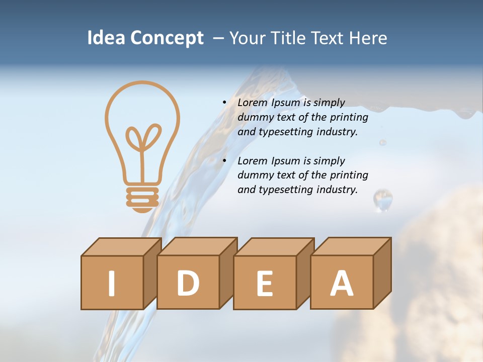 Serene Drop Sun PowerPoint Template