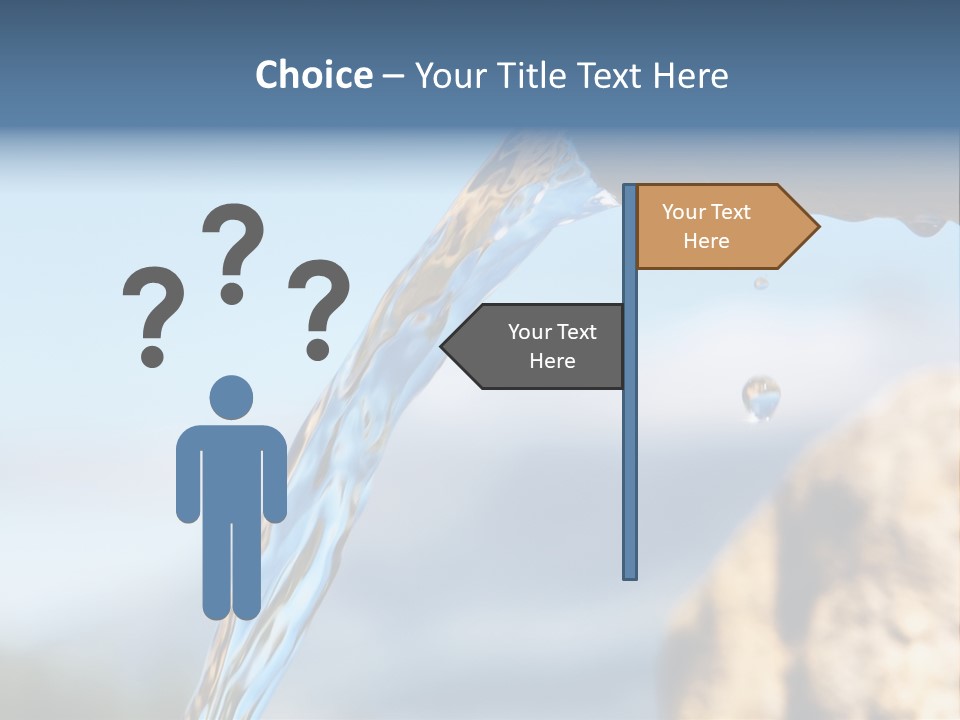 Serene Drop Sun PowerPoint Template