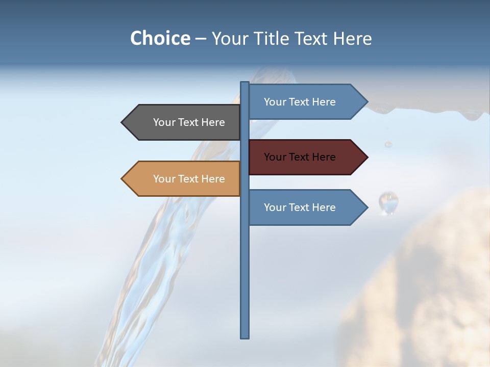 Serene Drop Sun PowerPoint Template