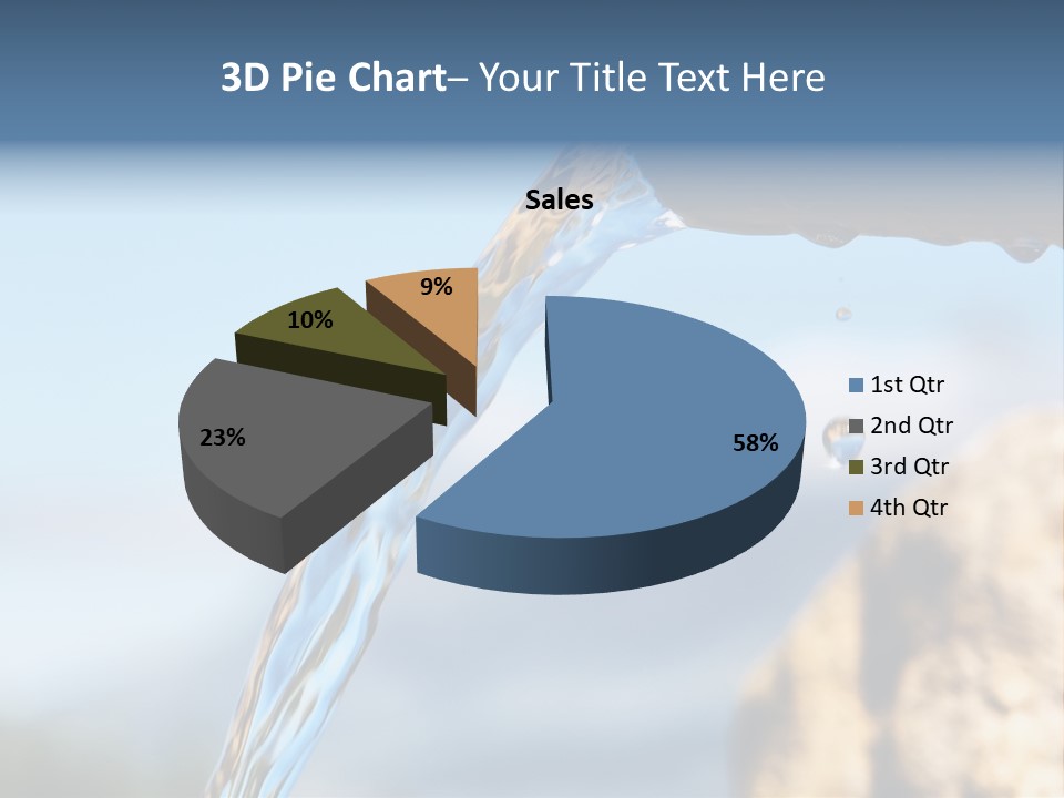 Serene Drop Sun PowerPoint Template