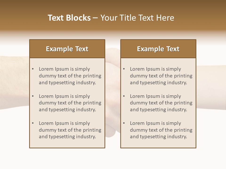 Deal Two Work PowerPoint Template