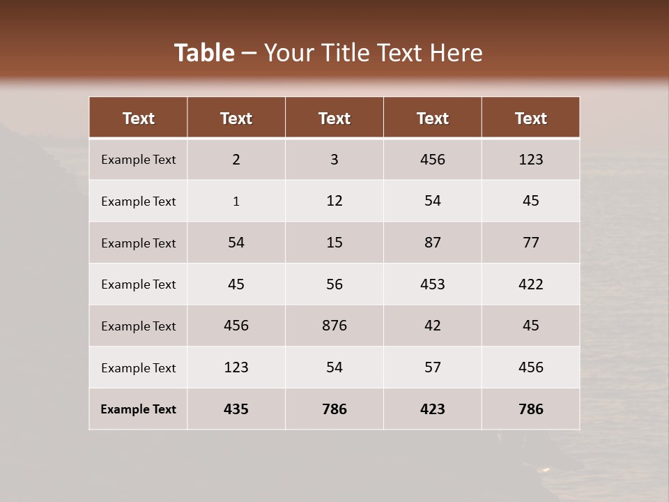 Dawn Recreation One PowerPoint Template