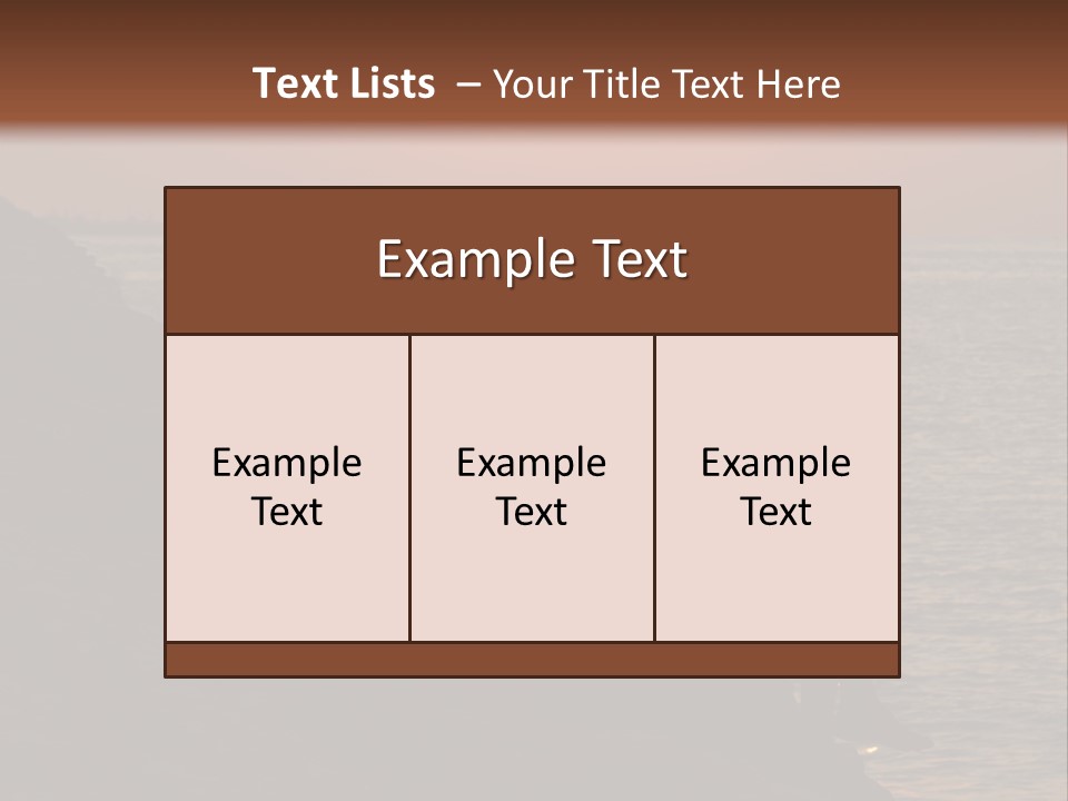 Dawn Recreation One PowerPoint Template
