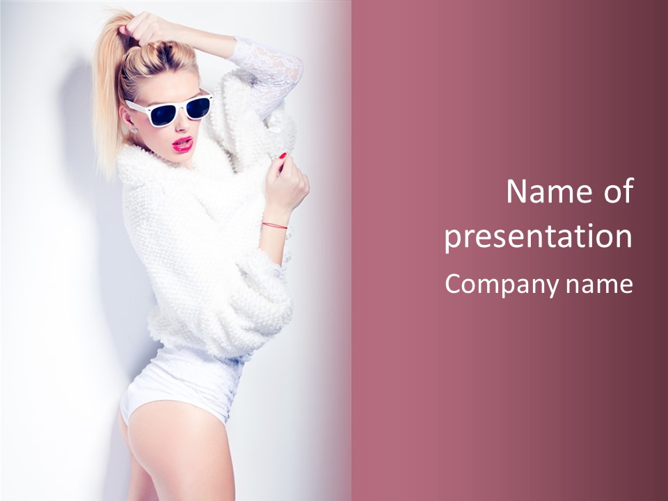 Modern Fresh Lady PowerPoint Template