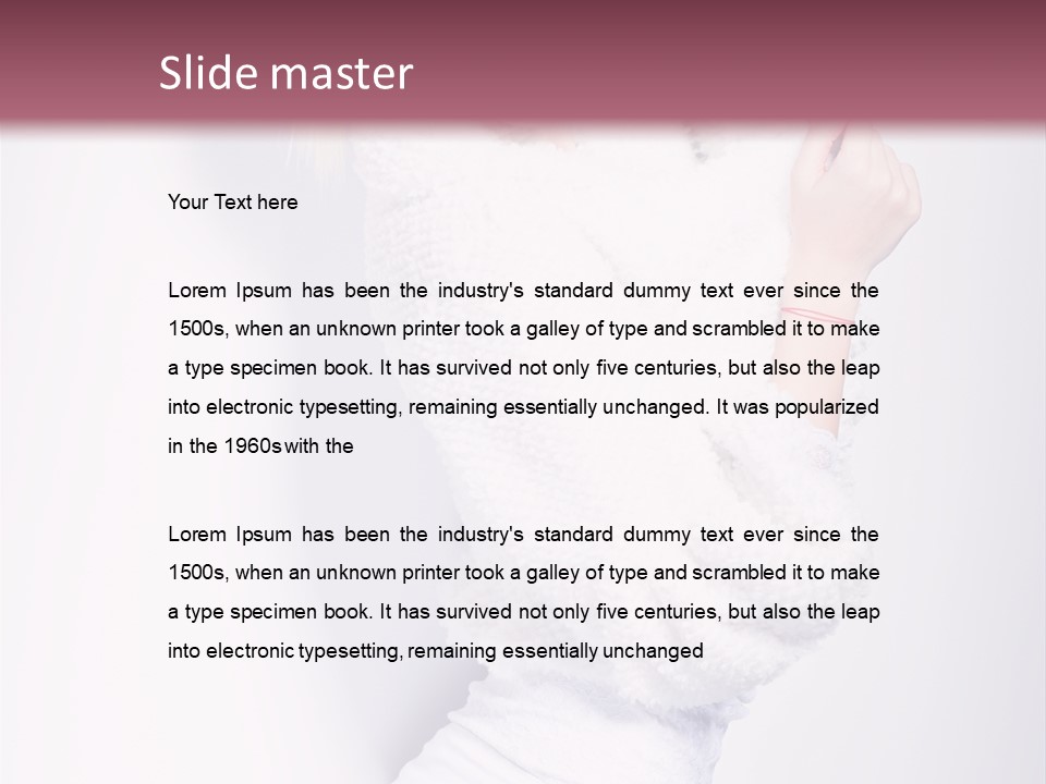 Modern Fresh Lady PowerPoint Template