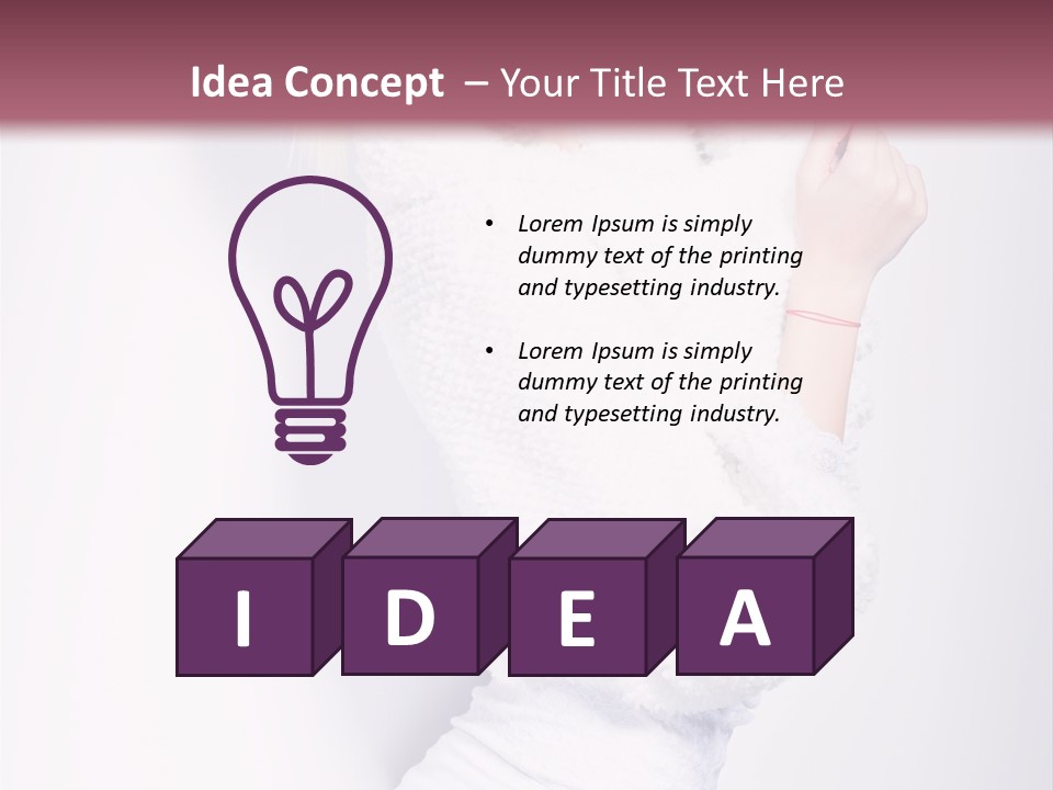 Modern Fresh Lady PowerPoint Template