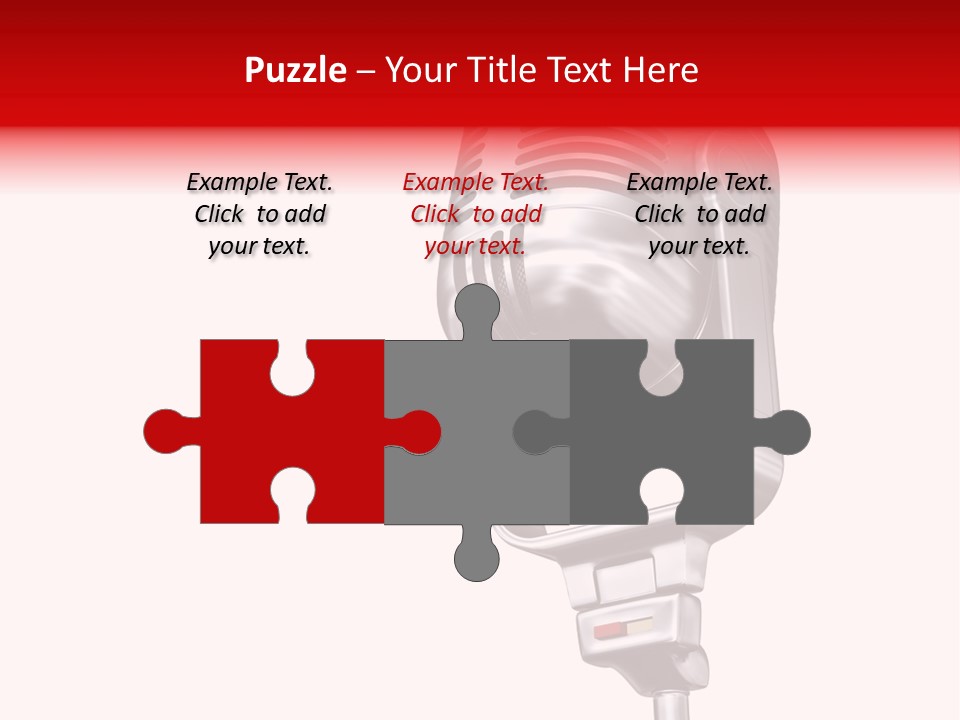 Sing Mic Equipment PowerPoint Template