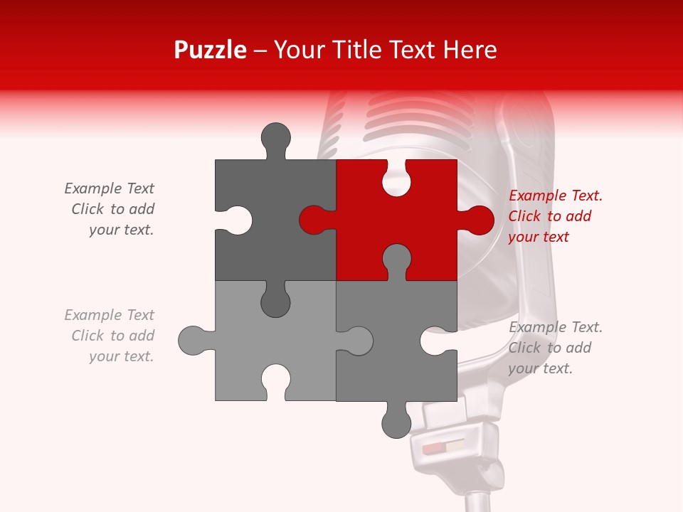 Sing Mic Equipment PowerPoint Template