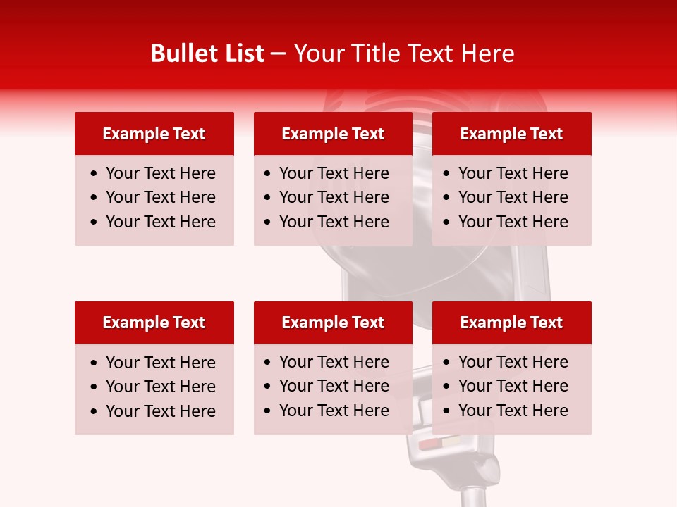 Sing Mic Equipment PowerPoint Template