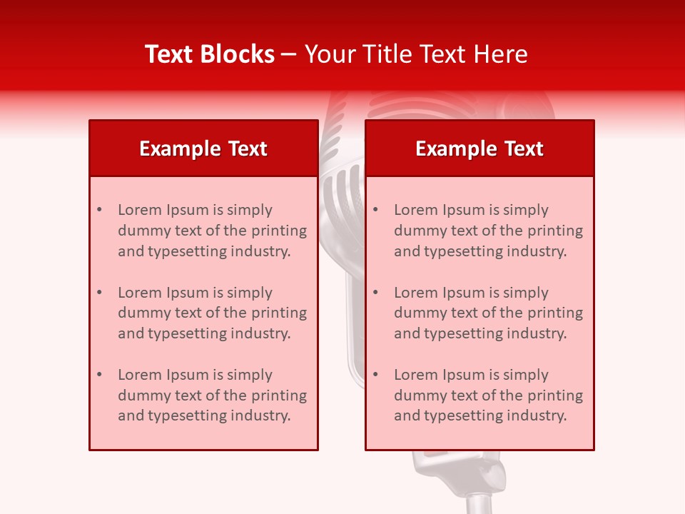 Sing Mic Equipment PowerPoint Template