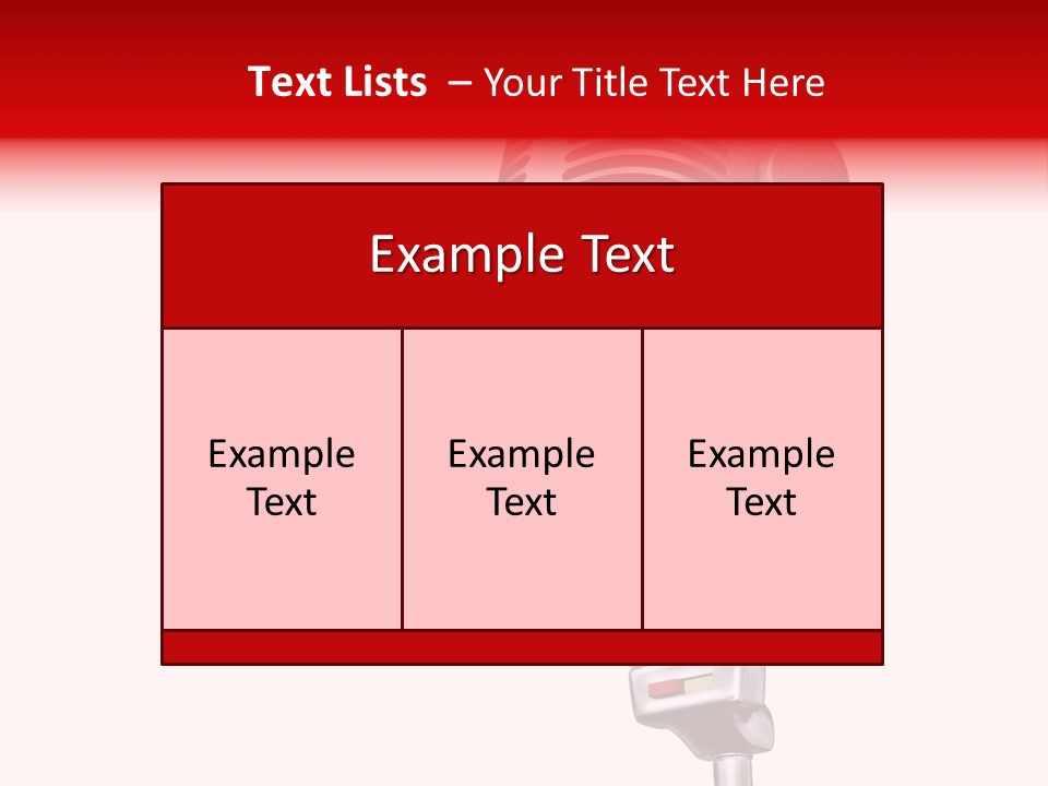 Sing Mic Equipment PowerPoint Template