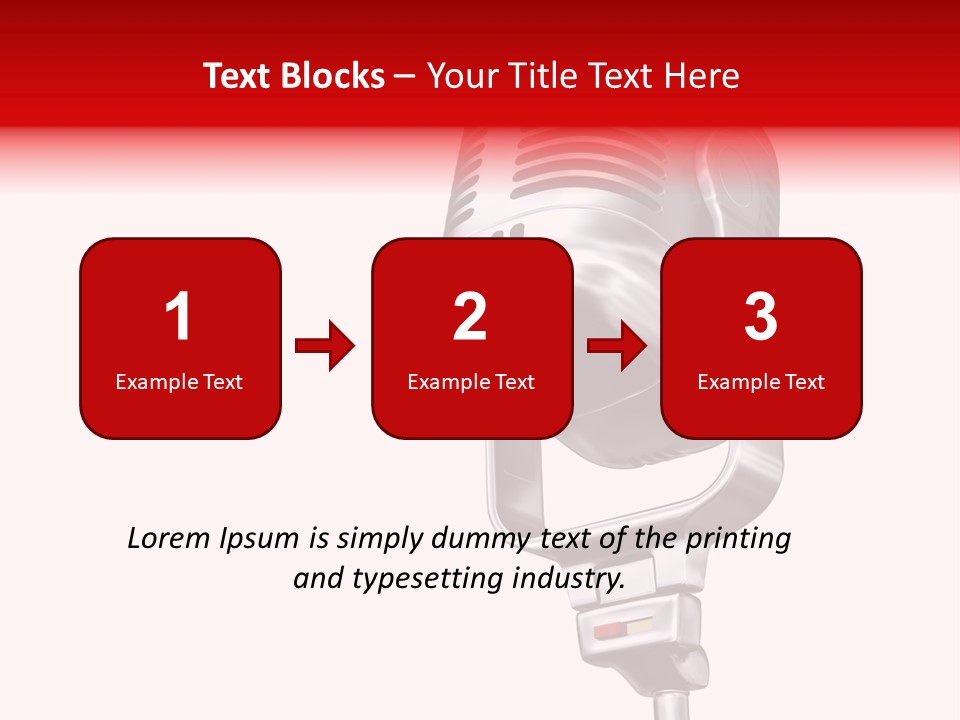 Sing Mic Equipment PowerPoint Template