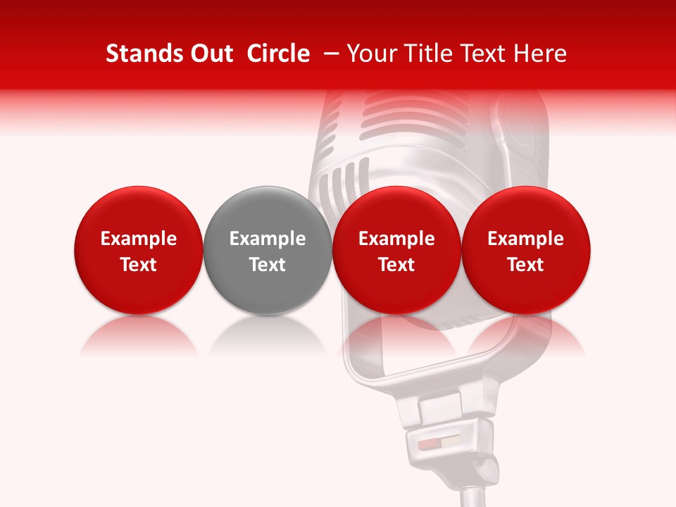 Sing Mic Equipment PowerPoint Template