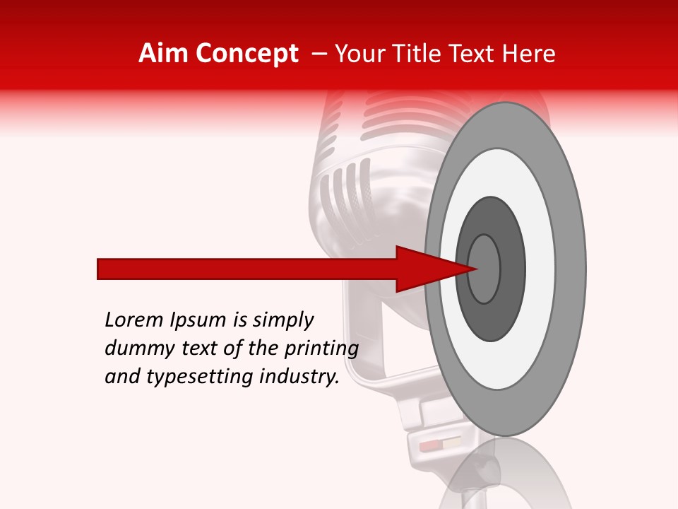 Sing Mic Equipment PowerPoint Template