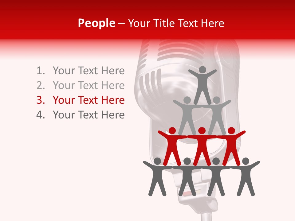 Sing Mic Equipment PowerPoint Template