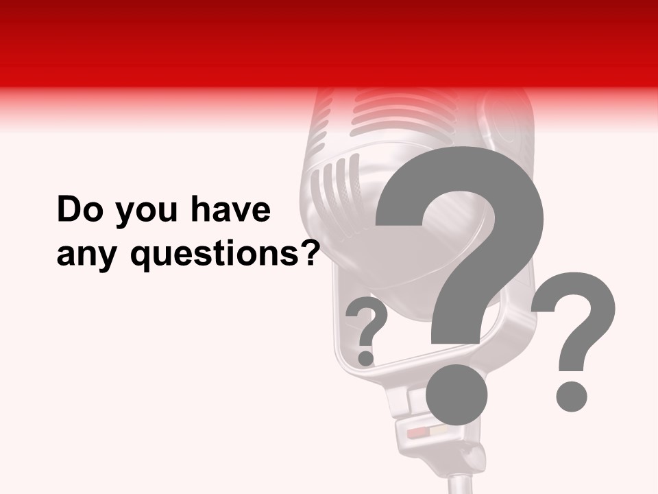 Sing Mic Equipment PowerPoint Template