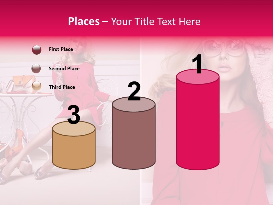 Two Elegance Women PowerPoint Template