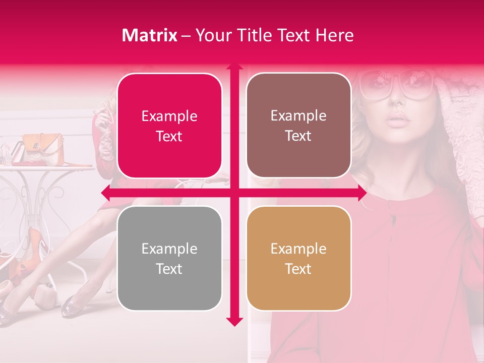 Two Elegance Women PowerPoint Template