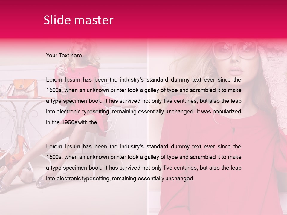 Two Elegance Women PowerPoint Template