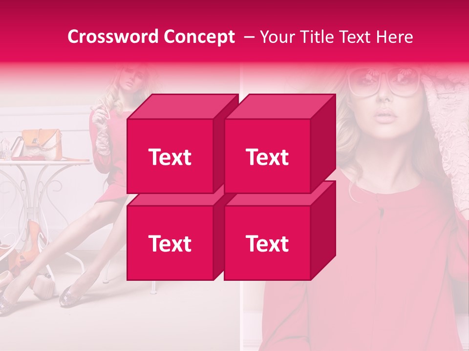 Two Elegance Women PowerPoint Template