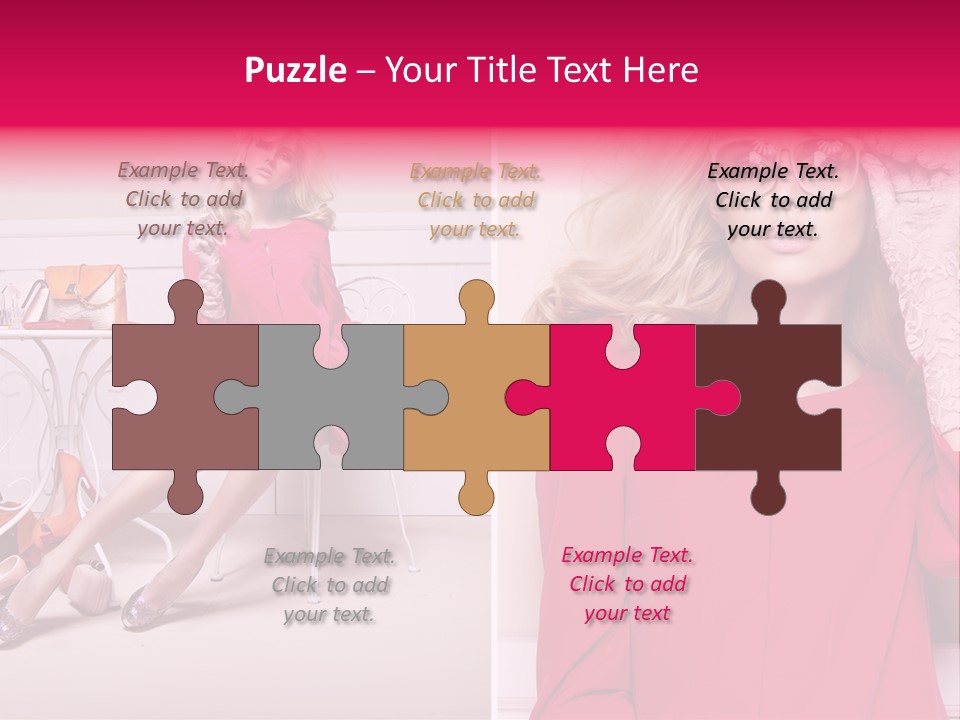 Two Elegance Women PowerPoint Template