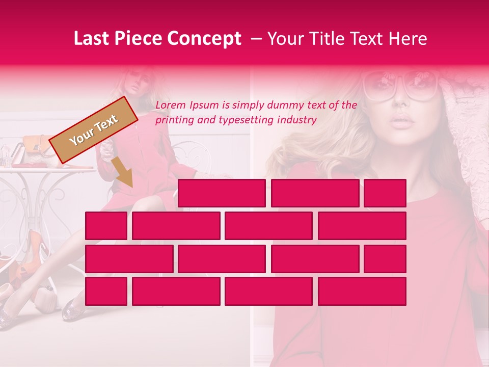 Two Elegance Women PowerPoint Template