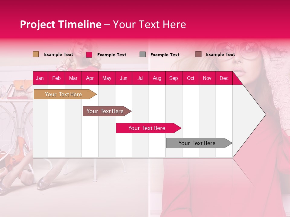 Two Elegance Women PowerPoint Template