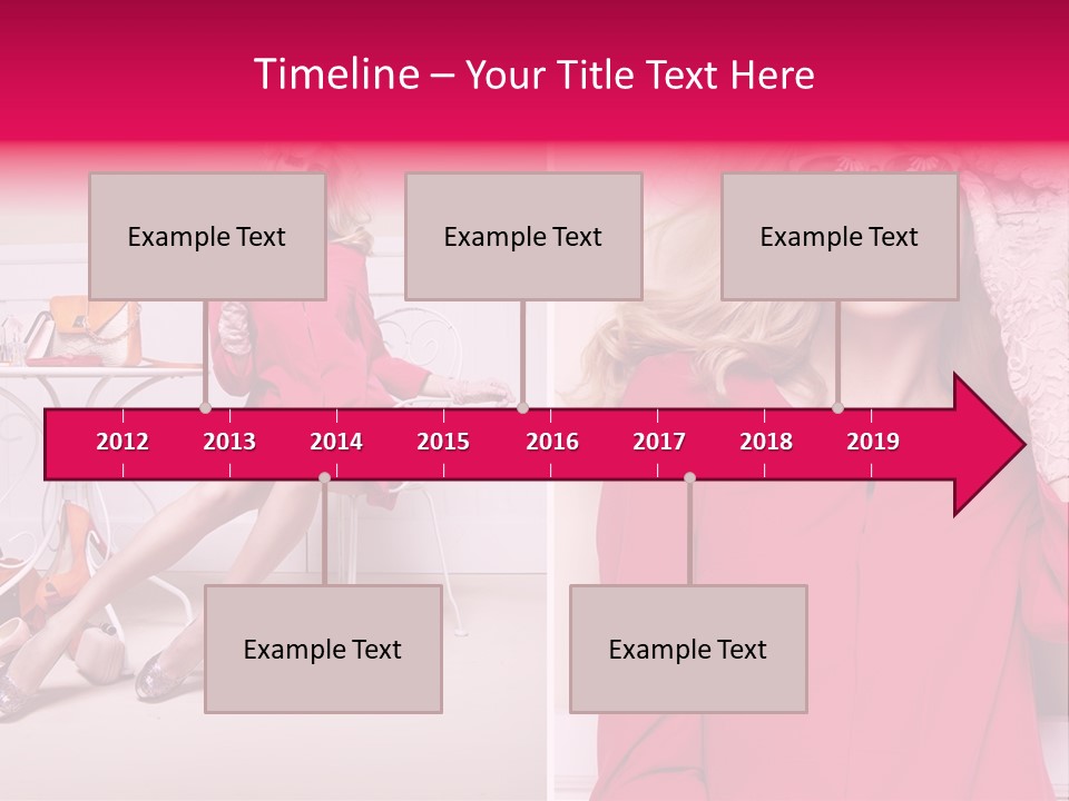 Two Elegance Women PowerPoint Template