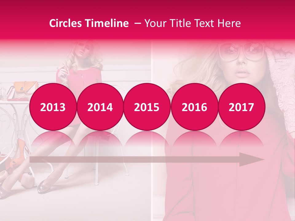 Two Elegance Women PowerPoint Template