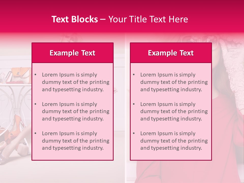 Two Elegance Women PowerPoint Template