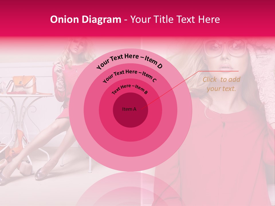 Two Elegance Women PowerPoint Template