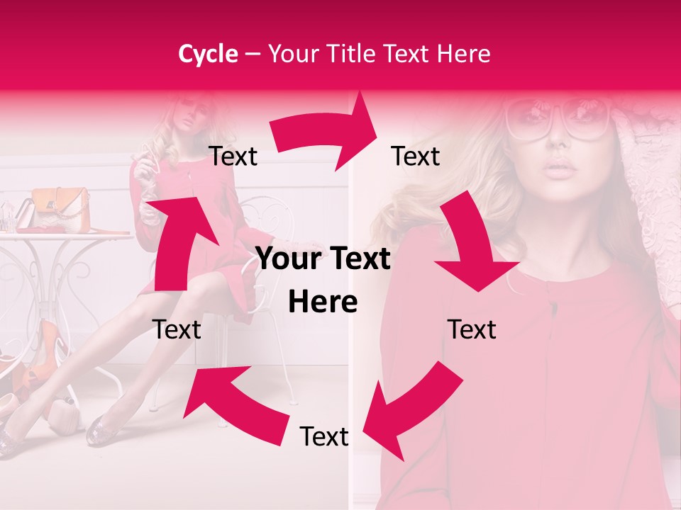 Two Elegance Women PowerPoint Template