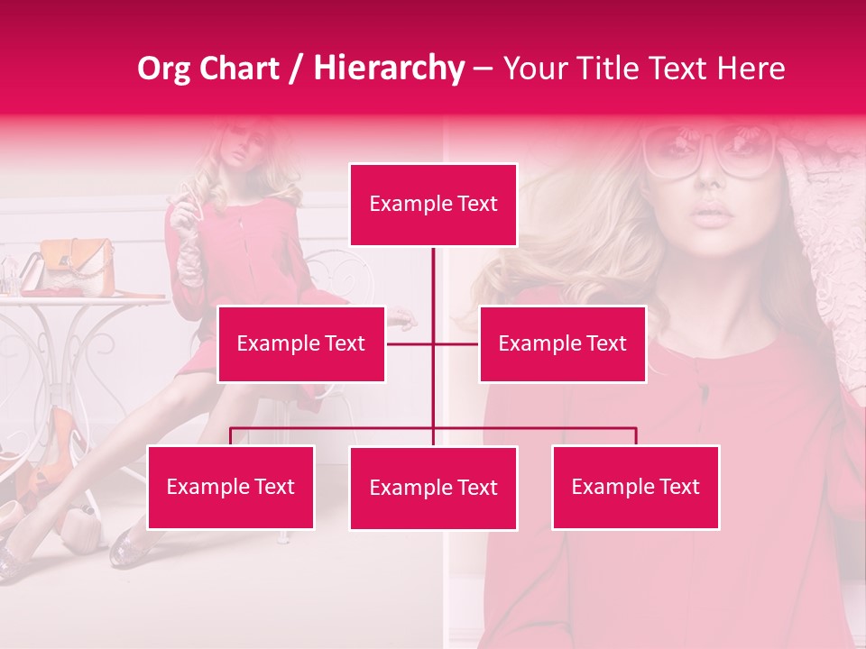 Two Elegance Women PowerPoint Template